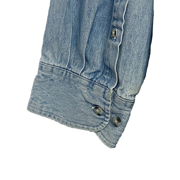 Vintage Embossed Eagle Authentic Prime Union Wear XXL U.S.A. Denim Shirt Jacket - Picture 5 of 11